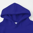 thumbnail image 6 of Ympkerial Trendy Girls Plain Blue Oversized Hoodie Long Sleeve Sweatshirt Winter Pullover Top Casual Preppy Cozy Fleece Lined Loose Fit Tween Wear, 3-4 Years, 6 of 9