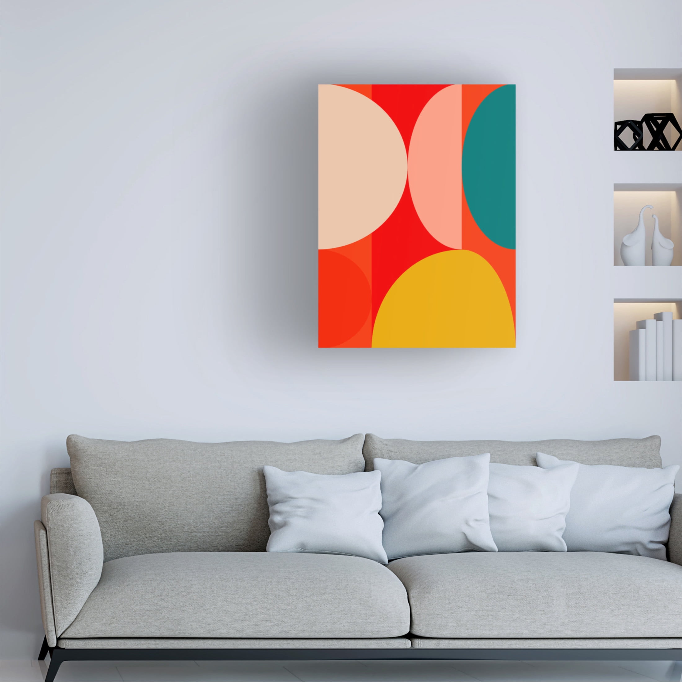 Trademark Fine Art Ana Rut Bre Mid Century Pastel 13 Canvas Wall Art