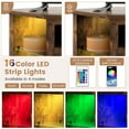 thumbnail image 5 of Costway Fireplace TV Stand w/ Led Lights & 18" Electric Fireplace for Tvs up to 50", 5 of 10