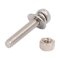 thumbnail image 3 of M1.6x10mm 304 Stainless Steel  Pan Head Bolt Screw Nut w Washer 35 Sets, 3 of 5