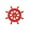 Red, variant on Red Decorative Ship Wheel with Sailboat- 12 in.
