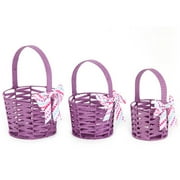 Children's Round Easter Basket, Large, Choose Your Color