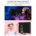 thumbnail image 1 of Microphone Wind Screen,Vocal Panel Portable Sound Vocal Panel Isolation Sound-proof Portable Isolation Panel Portable Isolation Sound-proof Plate Adjustable Sound Vocal Rusuo Eryue, 1 of 6