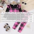 thumbnail image 3 of yboeqw Girl Clothes 2 Piece Toddler Girl Fall Long Sleeve Ruffle Shirt Cute Legging Clothing Sets for 2T 3T 4T 5T 6T,Size 5-6 Years, 3 of 9
