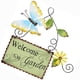 thumbnail image 3 of Tarjeta De Bienvenida De País Retro Decoración De Pared De Bienvenida De Hierro Forjado Colgante De Decoración De Casa Con Temática De Jardín Con Pintura Flores De Mariposa Para Restaurante De Hotel Advancent HA027895-02, 3 of 7
