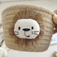 thumbnail image 5 of Cesta de almacenamiento de cuerda de algodón Little Lion, sencilla, para dormitorio de estudiantes, mesita de noche, caja de almacenamiento de escritorio, cesta de almacenamiento, colección de, 5 of 5