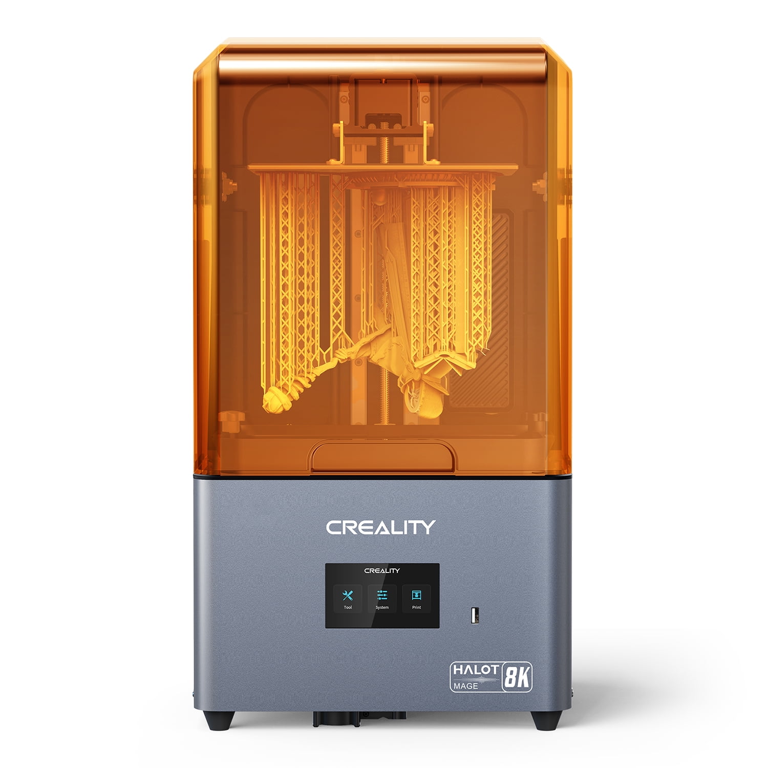 Creality Resin 3D Printer Halot-Mage 8K Resolution 10.3 Monochrome LCD UV  Photocuring Resin Printer Larger Print Size 8.97x5.03x9.05 