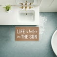 thumbnail image 4 of Stupell Industries Better In The Sun Printed Plush Bath Mat and Bath Rug, design by Lettered and Lined, 18"x30", 4 of 9