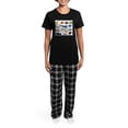 thumbnail image 4 of CafePress - Marine Life Of Monterey Bay Women's Dark Pajamas - Women's Short Sleeve Print T-Shirt and Pants Dark Cotton Pajama Set, 4 of 7