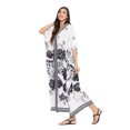 thumbnail image 5 of Women's Plus Size Kaftan Dresses Boho Long Maxi Dress Ladies Casual Hippie Kimono Sleeve Loose Caftan Online, 5 of 8
