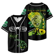 Feid Ferxxo Nitro Jam Underground Tour Merch Baseball Jersey V-Neck Shirt Short Sleeve Streetwear Clothes