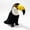 Black Parrot-B, variant on 9 in Cute Cartoon Bird – Simulation Colorful Parrot Plush Toy, Soft Stuffed Doll for Home Decor & Thoughtful Gift