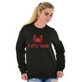 thumbnail image 4 of A Little Crabby Cranky Beach Lover Sweatshirt for Men or Women Brisco Brands M, 4 of 6