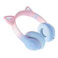 thumbnail image 2 of Auriculares LED Sonido envolvente Cancelación de ruido Estéreo Ajustable Head Beam Cat Rosado azul, 2 of 9