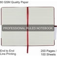 thumbnail image 4 of 20 Pack Journals for Writing College Ruled Notebooks Journal in Bulk, Hardcover Notebooks (200Pages) for Note Talking, Lined Bullet Journals for Home School Office, 5.7"x8.4", Navy, 4 of 5