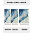 thumbnail image 4 of Blue Marble Swag Valances for Windows, Modern Abstract Ink Painting Rod Pocket Sheer Valances for Small Windows, Swag Toppers Light Filtering for Kitchen Living Room 2 Panels 36''x36'', 4 of 5
