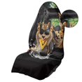thumbnail image 4 of KUIFORTI Waterproof Car Seat Cover Towel - Non-Slip Car Seat Protector for Gym, Workout, Hiking, Beach, Swimming, Fits Cars, SUVs, Trucks, Fun Squirrel Print, 4 of 7