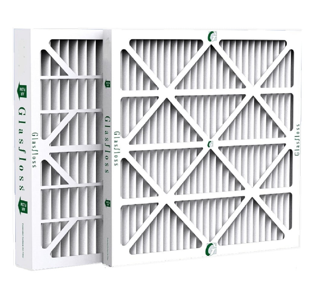 14x25x2 Merv 8 Furnace Filter by Glasfloss Industries 12 Pack 