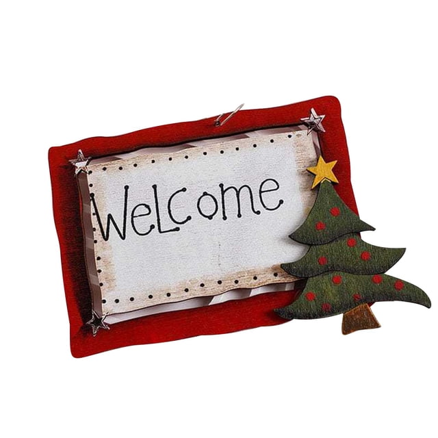 Decorative Objects Christmas Tree Decoration Wooden Pendants