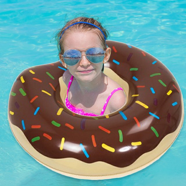 Accesorios inflables de la piscina del diseño del donut del café del PVC del anillo de la natación (70cm) Ndcxsfigh Nuevos Originales