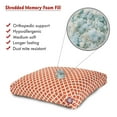 thumbnail image 3 of Majestic Pet | Bamboo Shredded Memory Foam Rectangle Pet Bed For Dogs, Removable Cover, Burnt Orange, Medium, 3 of 6