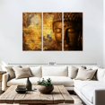 thumbnail image 3 of Elephant Stock Buddhism Wall Art - Horizontal Multi Panel Canvas - Living Room Wall Decor - Religion And Spirituality Multi Panel - Brown And Orange Decor - 74" x 48", 3 of 8