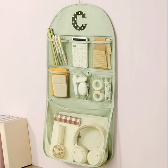 Hanging Organizer, Wall Mounted Storage Bag, Multiple Compartments Durable Hook, Space Saving Closet Door, for Home and Travel Use