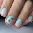 thumbnail image 5 of Fofosbeauty 24pcs Press on False Nails,Fake Nails for Gifts,Square Fresh Natural Green Leaves, 5 of 11
