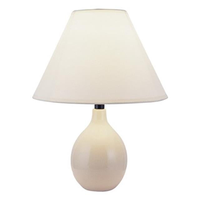 13 In Ceramic Table Lamp Ivory With Coolie Shade Com 13 In Ceramic Table Lamp Ivory With, Table Lamp With Shade