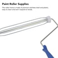 thumbnail image 3 of Roller Frame Ergonomic Handle Easy Control Painting Stainless Steel Plastic Roller Frame for Dust Stick Cleaning, 3 of 7