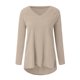 thumbnail image 4 of ICHUANYI Liquidación Mujer Casual V-Cuello Camiseta Suelta Manga Larga Tops Blusa Sólida ICHUANYI WER202308253406, 4 of 5