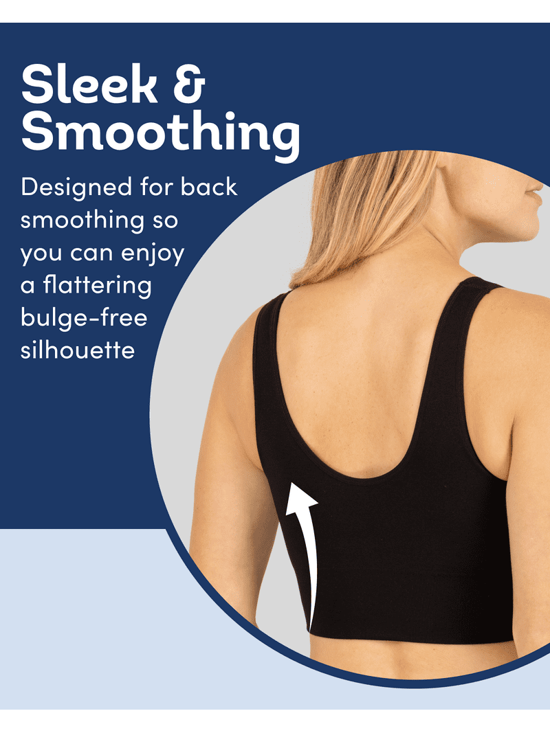 Fruit of the Loom Women's Seamless Comfy Longline Back Smoothing