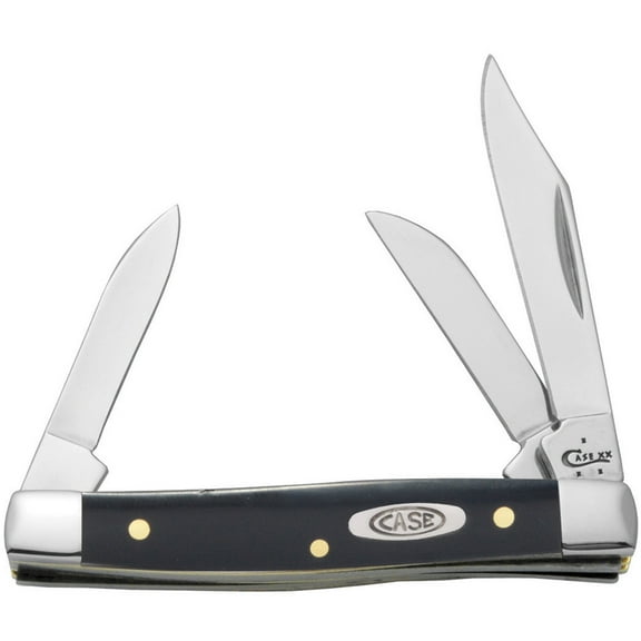 WR Case XX Pocket Knife 22512 BLACK SYNTHETIC SMALL STOCKMAN(2333 SS)