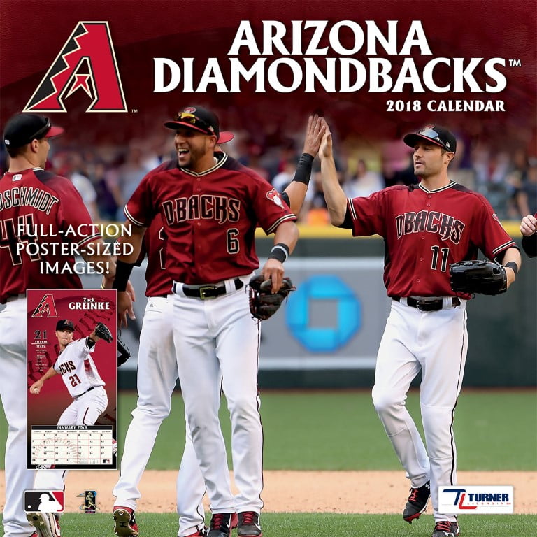 TURNER SPORTS ARIZONA DIAMONDBACKS 2018 12X12 TEAM WALL CALENDAR