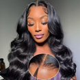 thumbnail image 1 of Peluca QUANDIAN Wear and Go, cabello humano sin pegamento, 180% de densidad, 1 of 6