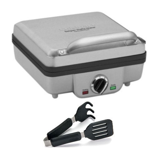 Cuisinart 4Slice Belgian Waffle Maker with Pancake Plates and Silicone