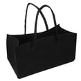 thumbnail image 4 of OULII Portable Felt Firewood Storage Bag for Outdoor Use Large Capacity Black Color 10.5x13.5 Inches, 4 of 5