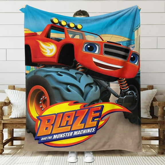 Blaze and the Monster Machines Throw Blanket Gifts for Fans Lover Girls Boys Women Present Hoodie Him Bed 40"x50"