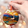 thumbnail image 4 of Yellowstone Christmas Ornament, Ceramic/Acrylic - Yellowstone Travel Souvenir, Tree Hanging Ornament, Travel Memento 2025, Gift for Travel Lovers, 2025 Collector’s Piece, 4 of 5