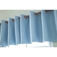 thumbnail image 3 of Goory Solid Color Blackout Short Curtain Panel Eyelet Thermal Grommet Window Drape, 3 of 7