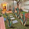 thumbnail image 4 of 2X Large Tequila Rustic Sculpture, Rustic Metal Agave Plants for Outdoor Patio Yard, Home Decor Hand Painted 55cm, 4 of 7
