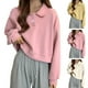 thumbnail image 1 of Tops formales,Chaqueta informal con capucha para mujer, cierre frontal completo, manga larga con bolsillos, mezcla de poliéster, corte regular para uso diario, sopatenor, 1 of 9