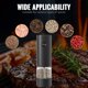 thumbnail image 4 of Electric Pepper Grinder or Salt Mill, Battery Operated Automatic Pepper Mill , One-handed Operation Button Control, Adjustable Coarseness, Refillable, Black, 4 of 5