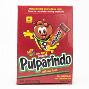 De La Rosa Pulparindo Tamarind Candy, Extra Hot and Salted Mexican Candy, 20 Count