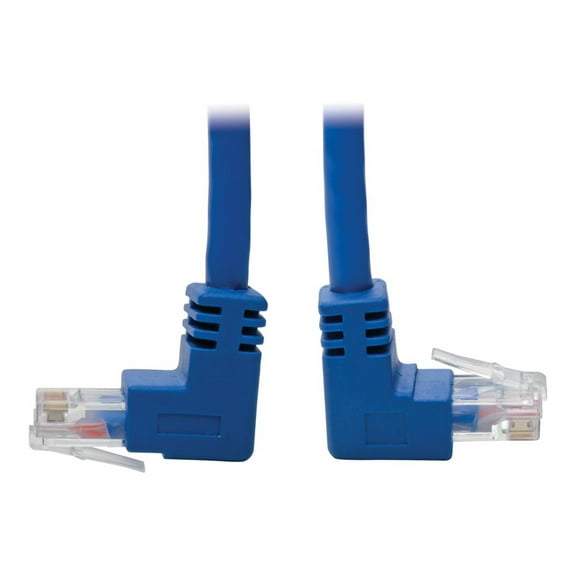 Tripp Lite N204-001-BL-UD Cat6 UTP Patch Cable (RJ45), Up-Angle Male/Down-Angle Male - 1 ft. - Blue