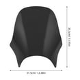 thumbnail image 2 of HONMEET Motorcycle Windscreen Black PC 1Set Wind Resistance Reduction, 2 of 8