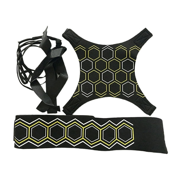 Entrenador de patadas de fútbol Sunnimix de entrenamiento Infantil con cinturón ajustable Impresión hexagonal