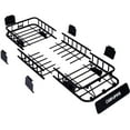 thumbnail image 4 of JINS and VICO Universal Rooftop Cargo Carrier Basket 150 lbs, Steel Black, 64" x 23" x 6", 4 of 7