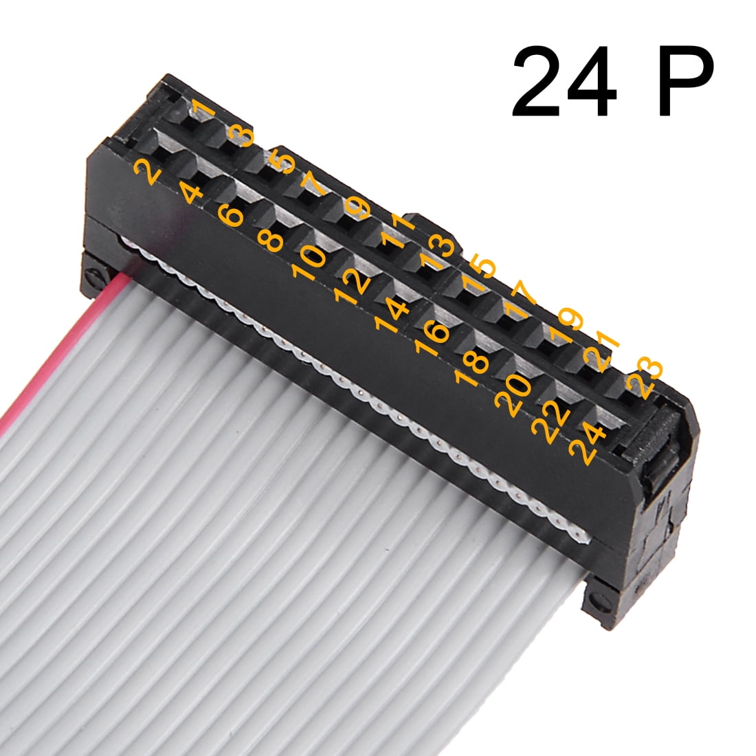 24 Pin PATIKIL 24-Pin IDC Flat Ribbon Cable – Female To Female, 2.54mm ...