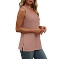 thumbnail image 5 of Weiqiqre Women's Clothing Summer Sleeveless Shirts Dressy Scoop Neck Loose Flowy Cute Tops Womens Tank Top, 5 of 8
